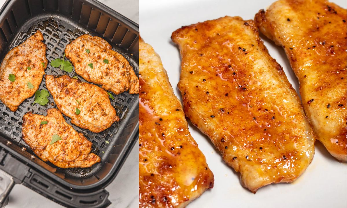 Crispy Air Fryer Thin Pork Chops in 10 Minutes!