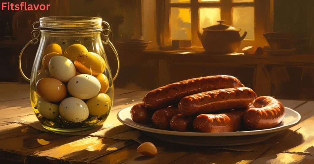 Storing Pickled Eggs and Sausage